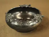 Art Nouveau kom met florale decoratie - Meriden Silver Plate Co – foto 2 – kavel bij De Kringwinkel, Antwerpen