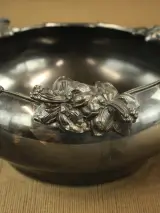 Art Nouveau kom met florale decoratie - Meriden Silver Plate Co – foto 3 – kavel bij De Kringwinkel, Antwerpen