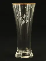 Stella Artois set van 6 vintage fluitjes glazen met goudkleurige rand jaren 60 – foto 3 – kavel bij De Kringwinkel, Antwerpen