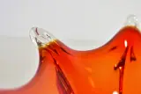 Rood-oranje glazen schaal in Murano-stijl – foto 6 – kavel bij De Kringwinkel, Turnhout