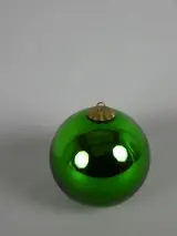 Groene glazen kerstbal Ø 16 cm – kavel bij De Kringwinkel, Diest
