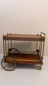 Serveerwagen/drankkar in Vintage Hollywood Regency stijl – kavel bij De Kringwinkel, Dendermonde