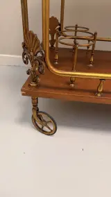 Serveerwagen/drankkar in Vintage Hollywood Regency stijl – foto 11 – kavel bij De Kringwinkel, Dendermonde