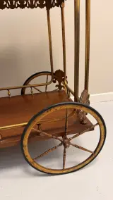 Serveerwagen/drankkar in Vintage Hollywood Regency stijl – foto 12 – kavel bij De Kringwinkel, Dendermonde