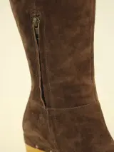 UGG Australia - bruine suède laarzen met houten hakken - zo goed als nieuw – foto 7 – kavel bij De Kringwinkel, Antwerpen