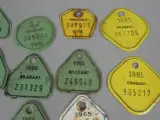 Set oude metalen fietsplaten uit Brabant en andere regio's – foto 3 – kavel bij De Kringwinkel, Diest