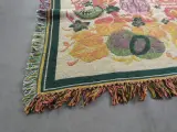 Vintage Indiase jacquarddeken met fruitmotief – foto 3 – kavel bij De Kringwinkel, Heverlee