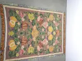 Vintage Indiase jacquarddeken met fruitmotief – foto 4 – kavel bij De Kringwinkel, Heverlee
