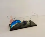 Decoratieve verzameling van vier handgevormde glazen dieren – kavel bij De Kringwinkel, Turnhout