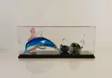 Decoratieve verzameling van vier handgevormde glazen dieren – foto 2 – kavel bij De Kringwinkel, Turnhout