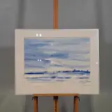 Aquarel, Maya Wildevuur, Zeezicht, 1986 – foto 2 – kavel bij Onlineveilingmeester, Groningen