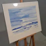 Aquarel, Maya Wildevuur, Zeezicht, 1986 – foto 3 – kavel bij Onlineveilingmeester, Groningen