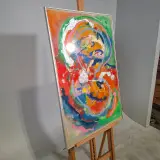 Gouache, Maya Wildevuur, Compositie, 1988 – foto 3 – kavel bij Onlineveilingmeester, Groningen