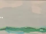 Aquarel, Maya Wildevuur, Het wad, 1987 – kavel bij Onlineveilingmeester, Groningen