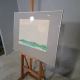 Aquarel, Maya Wildevuur, Het wad, 1987 – foto 4 – kavel bij Onlineveilingmeester, Groningen