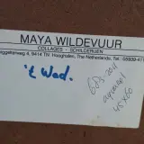 Aquarel, Maya Wildevuur, Het wad, 1987 – foto 8 – kavel bij Onlineveilingmeester, Groningen