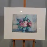 Aquarel, Maya Wildevuur, Rodondendrons op moederdag, 1990 – foto 2 – kavel bij Onlineveilingmeester, Groningen