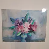 Aquarel, Maya Wildevuur, Rodondendrons op moederdag, 1990 – foto 7 – kavel bij Onlineveilingmeester, Groningen