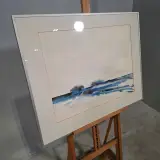 Aquarel, Maya Wildevuur, Het wad, 1986 – foto 3 – kavel bij Onlineveilingmeester, Groningen