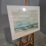 Aquarel, Maya Wildevuur, Het wad 25, 1989 – foto 3 – kavel bij Onlineveilingmeester, Groningen