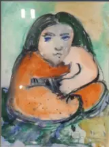 Aquarel, Maya Wildevuur, Pop, 1993 – kavel bij Onlineveilingmeester, Groningen