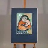 Aquarel, Maya Wildevuur, Pop, 1993 – foto 2 – kavel bij Onlineveilingmeester, Groningen