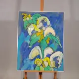 Gouache, Maya Wildevuur, Dovenetel, 1987 – foto 2 – kavel bij Onlineveilingmeester, Groningen
