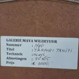 Acryl schilderij, Maya Wildevuur, Thahiti, 1981 – foto 9 – kavel bij Onlineveilingmeester, Groningen