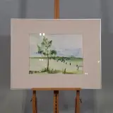 Aquarel, Maya Wildevuur, Weiland bij Beilen – foto 2 – kavel bij Onlineveilingmeester, Groningen