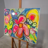 Acryl schilderij, Maya Wildevuur, Boeket, 1995 – foto 5 – kavel bij Onlineveilingmeester, Groningen