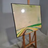 Kunstwerk in lijst, Maya Wildevuur, Landschap, 1987 – foto 3 – kavel bij Onlineveilingmeester, Groningen