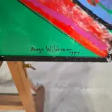 Acryl schilderij, Maya Wildevuur, Papagaai, 1994 – foto 5 – kavel bij Onlineveilingmeester, Groningen
