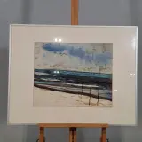 Zijde collage, Maya Wildevuur, Strand, 1986 – foto 2 – kavel bij Onlineveilingmeester, Groningen