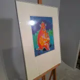 Zeefdruk, Maya Wildevuur, Aap met jong, 1994, 64/125 – foto 3 – kavel bij Onlineveilingmeester, Groningen