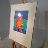 Zeefdruk, Maya Wildevuur, Aap met jong, 1994, 64/125 – foto 4 – kavel bij Onlineveilingmeester, Groningen