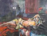 Schilderij, Maya Wildevuur, Nirala, 1991 – kavel bij Onlineveilingmeester, Groningen