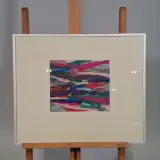 Zijde collage, Maya Wildevuur, Compositie in roze, 1983 – foto 2 – kavel bij Onlineveilingmeester, Groningen
