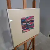 Zijde collage, Maya Wildevuur, Compositie in roze, 1983 – foto 4 – kavel bij Onlineveilingmeester, Groningen
