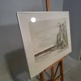 Aquarel, Maya Wildevuur, Landschap, 1986 – foto 5 – kavel bij Onlineveilingmeester, Groningen
