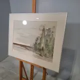 Aquarel, Maya Wildevuur, Landschap, 1986 – foto 6 – kavel bij Onlineveilingmeester, Groningen