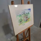Aquarel, Maya Wildevuur, Mosjoen Noorwegen, 1991 – foto 3 – kavel bij Onlineveilingmeester, Groningen