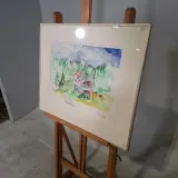 Aquarel, Maya Wildevuur, Mosjoen Noorwegen, 1991 – foto 4 – kavel bij Onlineveilingmeester, Groningen