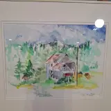 Aquarel, Maya Wildevuur, Mosjoen Noorwegen, 1991 – foto 7 – kavel bij Onlineveilingmeester, Groningen
