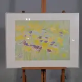Kunstwerk in lijst, Maya Wildevuur, Bloemenvelden – foto 2 – kavel bij Onlineveilingmeester, Groningen