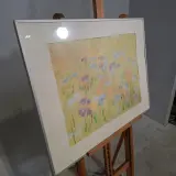 Kunstwerk in lijst, Maya Wildevuur, Bloemenvelden – foto 3 – kavel bij Onlineveilingmeester, Groningen
