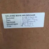 Zeefdruk, Maya Wildevuur, Vogel met vis, 1994, 114/200 – foto 8 – kavel bij Onlineveilingmeester, Groningen