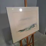 Aquarel, Maya Wildevuur, Het wad, 1986 – foto 3 – kavel bij Onlineveilingmeester, Groningen