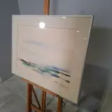 Aquarel, Maya Wildevuur, Het wad, 1986 – foto 4 – kavel bij Onlineveilingmeester, Groningen