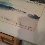 Aquarel, Maya Wildevuur, Het wad, 1986 – foto 5 – kavel bij Onlineveilingmeester, Groningen