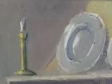 Sfeervol olieverfschilderij - Boereninterieur met Pijprokende Man - M. Boumans – foto 10 – kavel bij De Kringwinkel, Heverlee